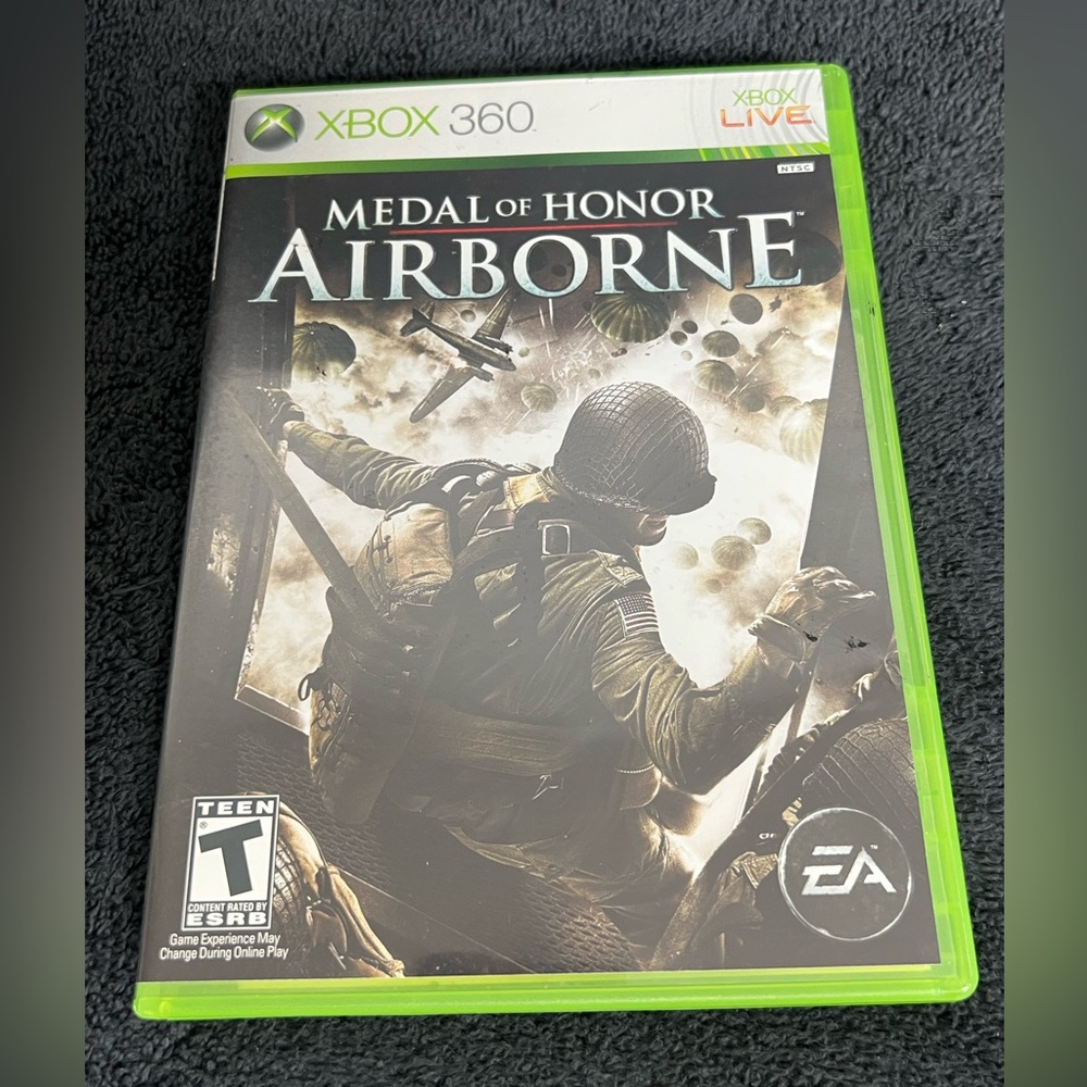 Medal of Honor: Airborne (Microsoft Xbox 360, 2007) Complete CIB *FAST SHIPPING*
